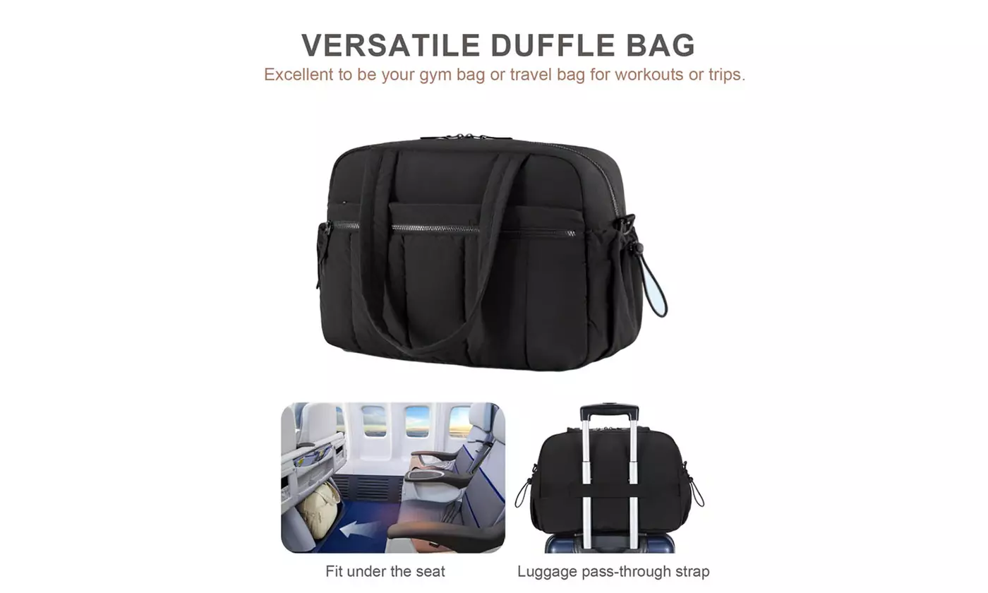 Multi-Functional Duffel Bag Lightweight Expandable Travel Bag With Wheels