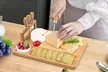 NewHome Bamboo Cheese Board & Charcuterie Platter Set w/ Knife Holder & Cutlery - Second Medium