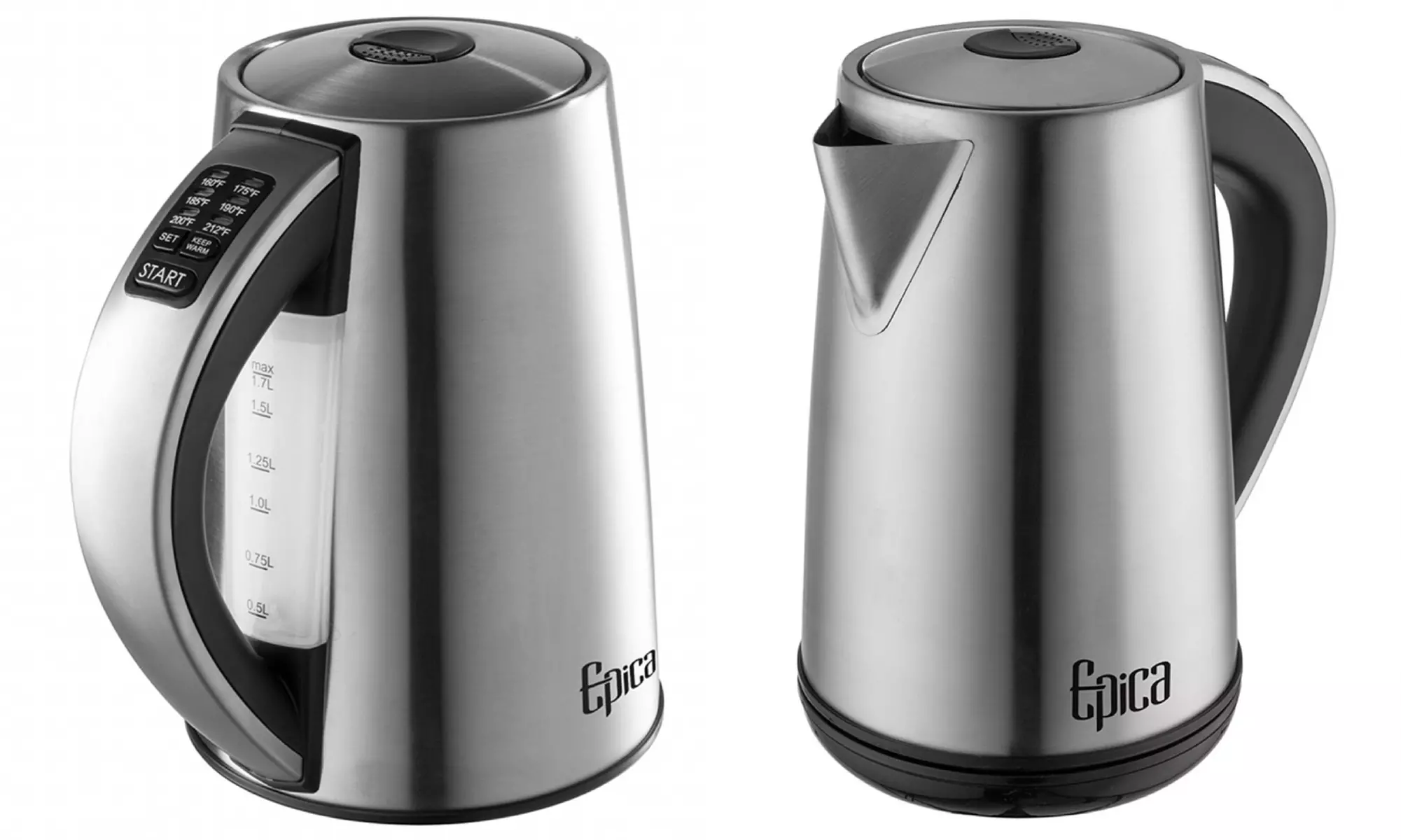 Epica 6-Temperature Variable Stainless Steel Cordless Electric Kettle - Primary Image