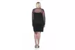 Ladies fashion plus size mesh midi dress - Second Medium