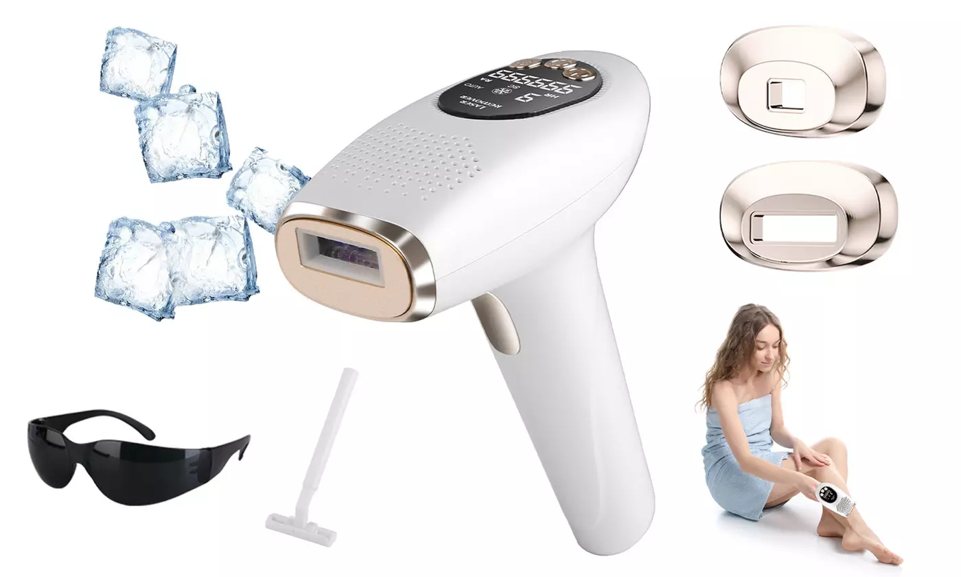 Kocaso 3-in-1 IPL Laser Hair Remover with Ice Cooling & 999,999 Flashes
