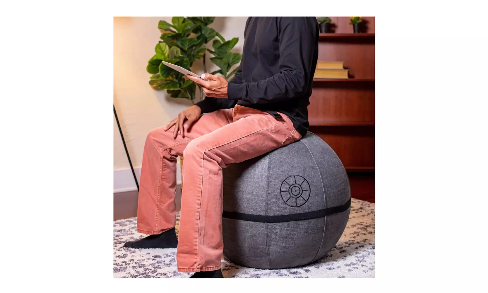 Yogibo Death Star Star Wars Ergonomic Balance Ball Chair for Home and Office - Second Medium