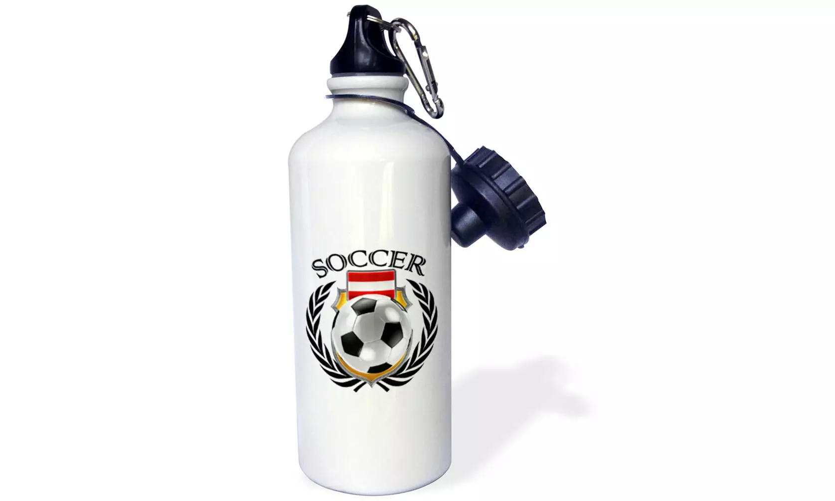  Water Bottle Austria Soccer Ball with Fan Crest  - Second Medium