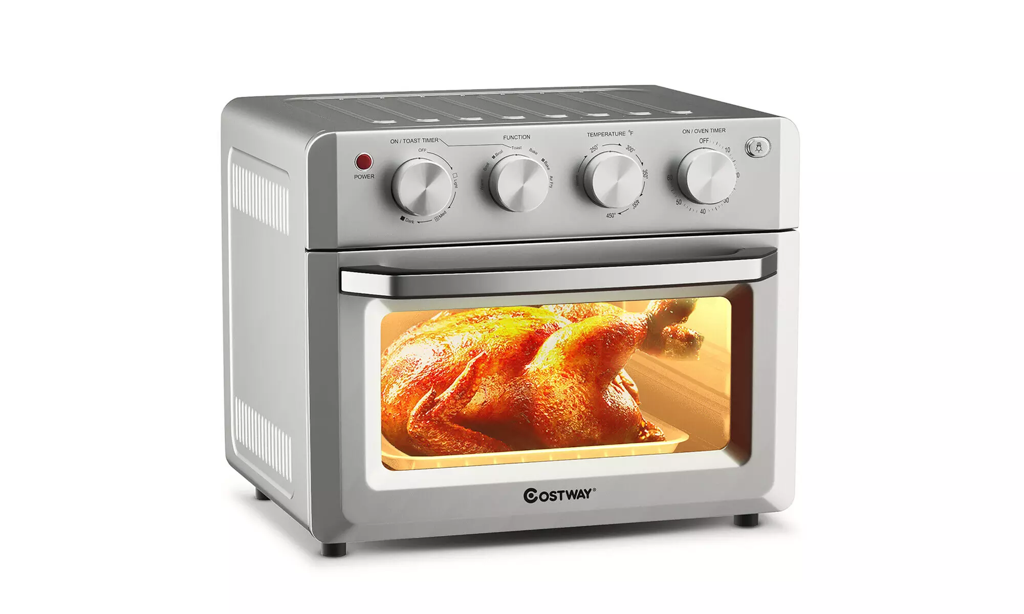 7-in-1 Air Fryer Toaster Oven 19 QT Dehydrate Convection Ovens w/ 5 Accessories - Primary Image