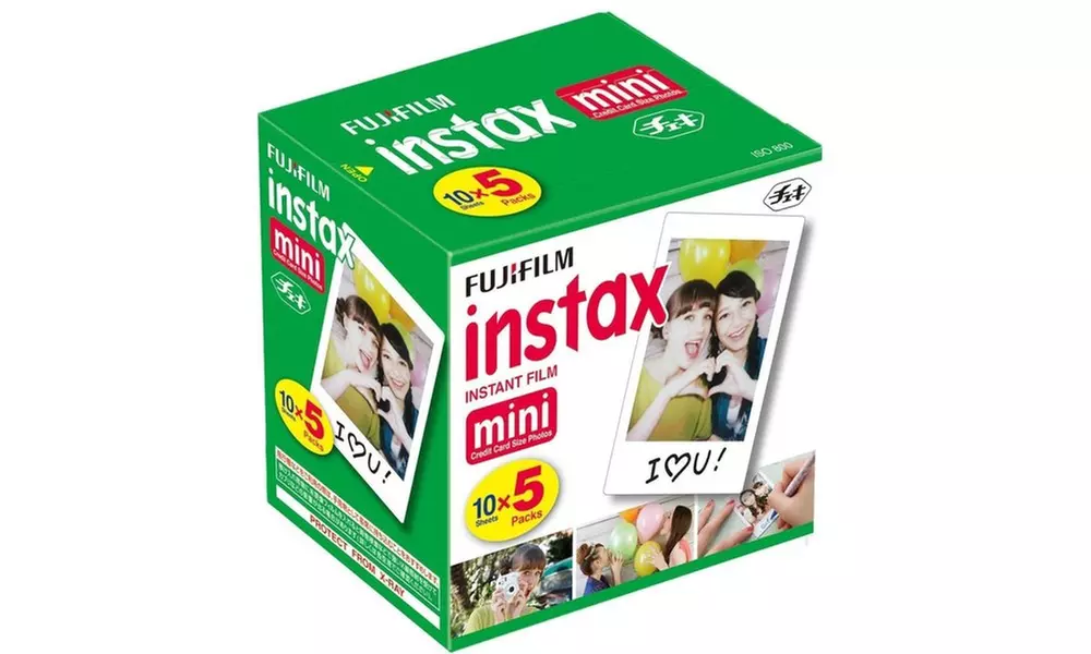 Fujifilm Instax Mini Instant Film (10 Sheets; 5-Pack) - Primary Image