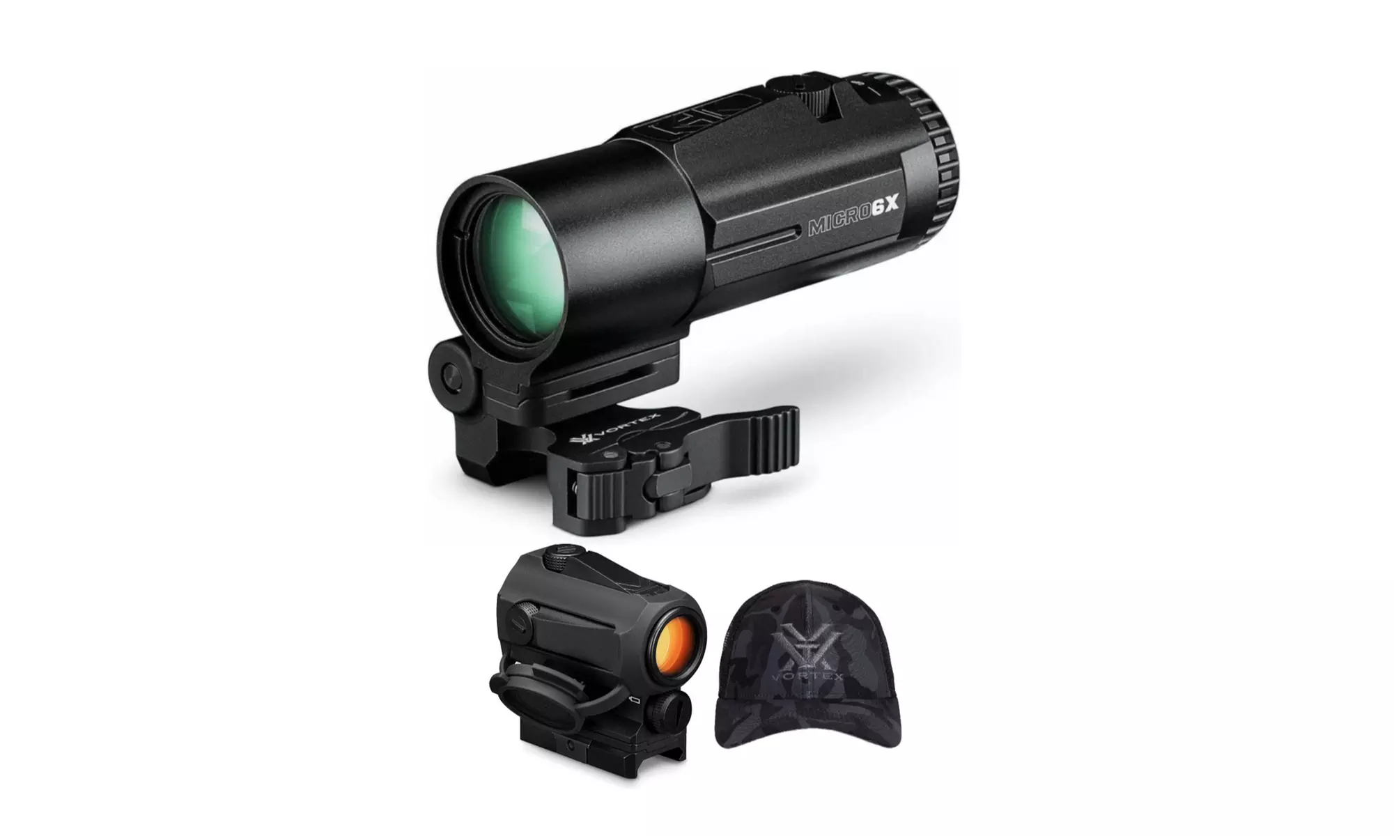 Vortex SPARC Red Dot Sight (2 MOA) Bundle with Micro 6X Red Dot Magnifier - Primary Image