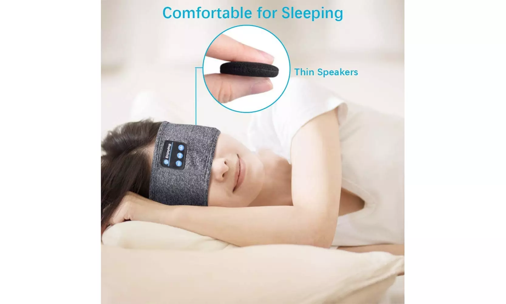 Wireless Bluetooth Stereo Headband Headphones Sleeping Headphones Headband
