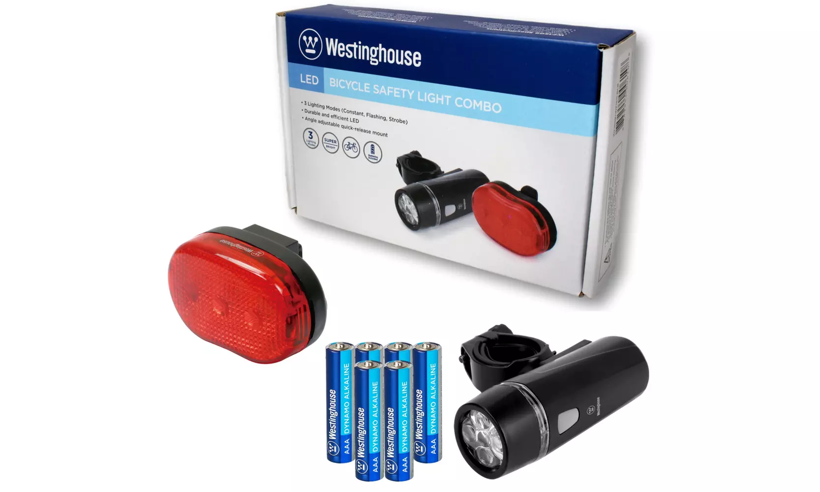 Westinghouse Bicycle Safety Head & Tail Light Combo - Second Medium