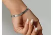Sterling Projects Italian 925 Sterling Silver Herringbone Bracelet - Second Medium