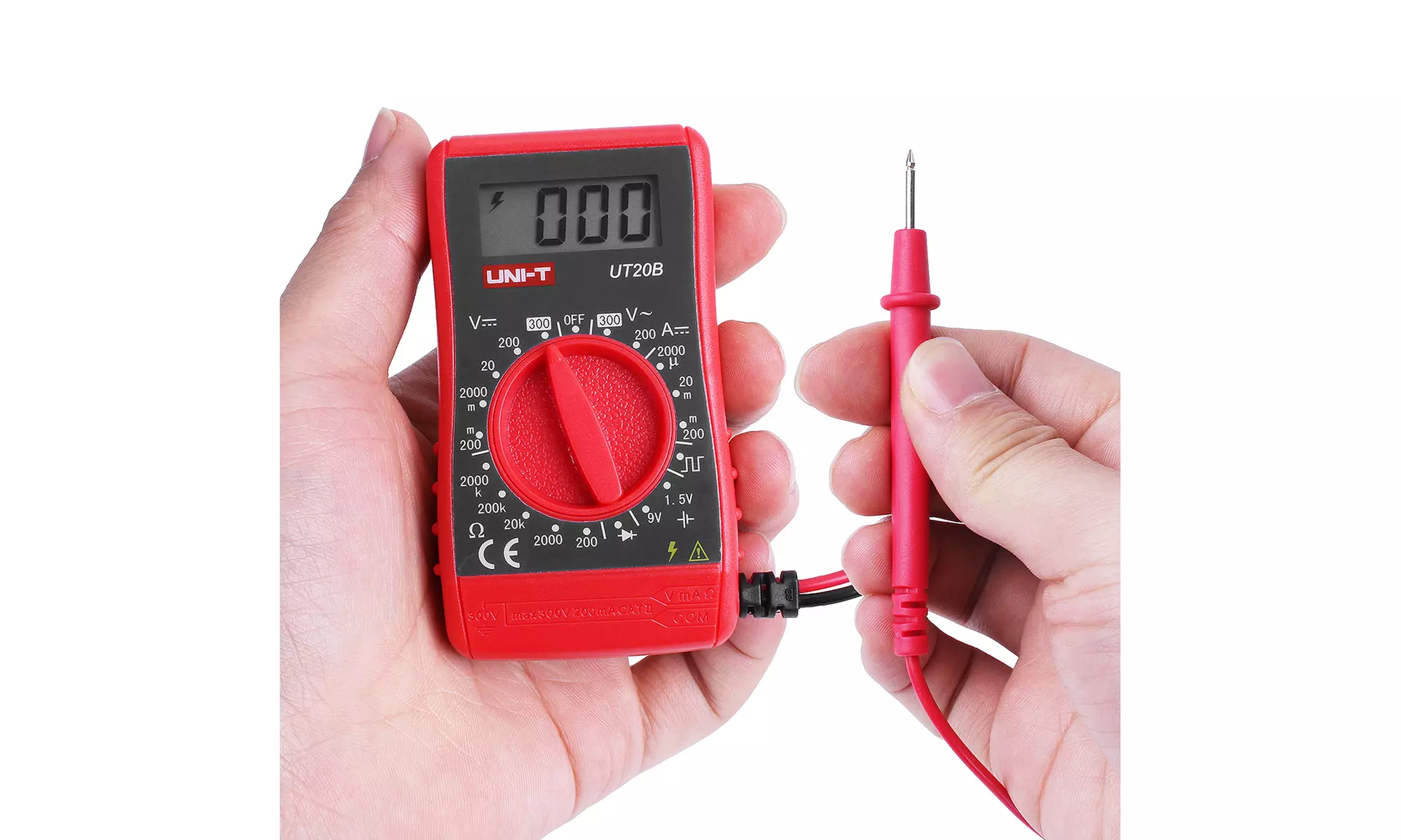 UNI-T UT20B Handheld Mini Digital Multimeter Voltmeter AC/DC Ohm Meter - Second Medium