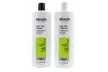 Nioxin Cleanser Shampoo and Scalp Therapy Conditioner Liter 33.8 oz Set Combo - Second Medium