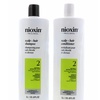 Image 5: Nioxin Cleanser Shampoo and Scalp Therapy Conditioner Liter 33.8 oz Set Combo
