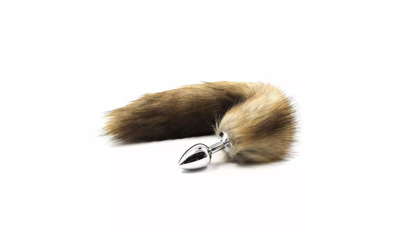 Aluminum Alloy Fox Tail Anal Plug Insert Sexy Toys Adult Cosplay