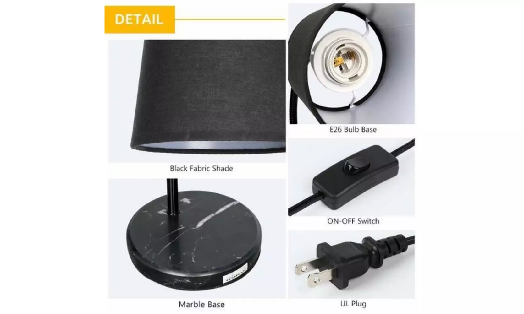 Creative table lamp Modern Bedside Light Fixtures for Bedroom Living Room