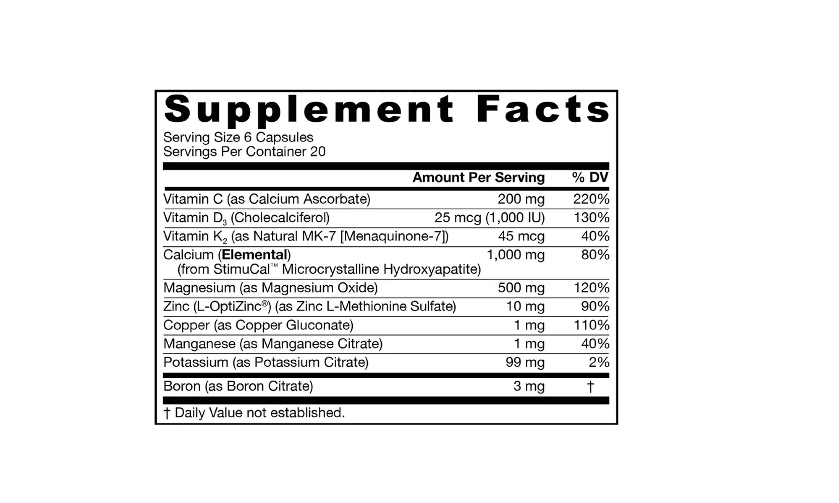 Jarrow Formulas Bone Up 120 Capsules and Biosource Nutrition Pocket Pill Pack - Second Medium