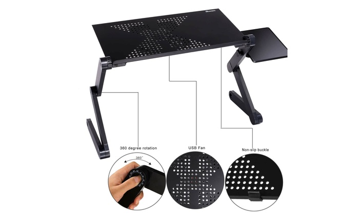 Up To 55 Off On Laptop Notebook Adjustable Fo Groupon Goods