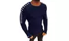  Mens Sweaters Winter Knit Striped Long Sleeve Sweaters Pullover Sweater Coats