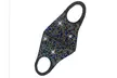 6 Pack Rhinestone Bling Face Mask - Second Medium