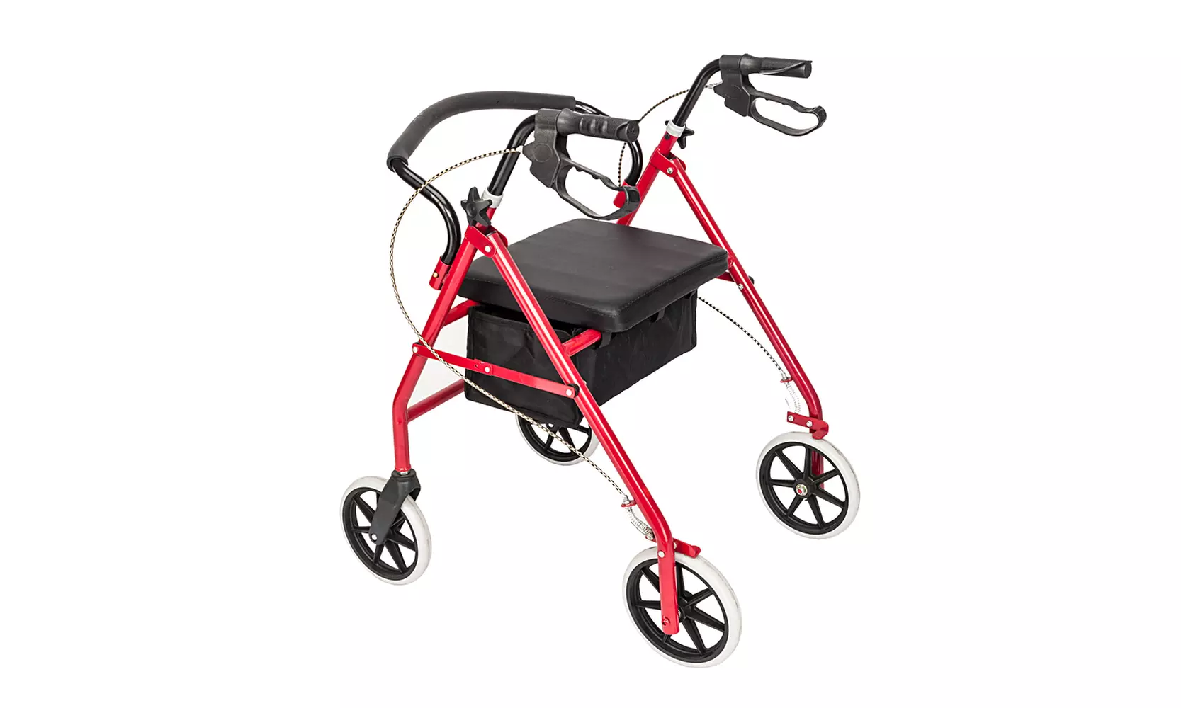  Adjustable Folding Aluminum Rollator Walker Lightweight  with Wheels  - Primary Image