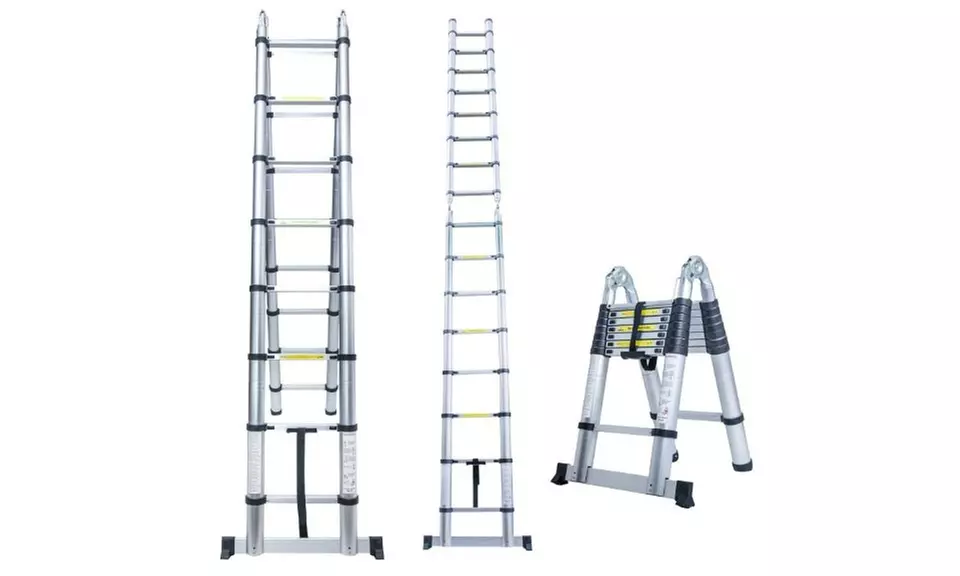Aluminum Multi-Purpose Telescopic Ladder Extension Foldable - Primary Image