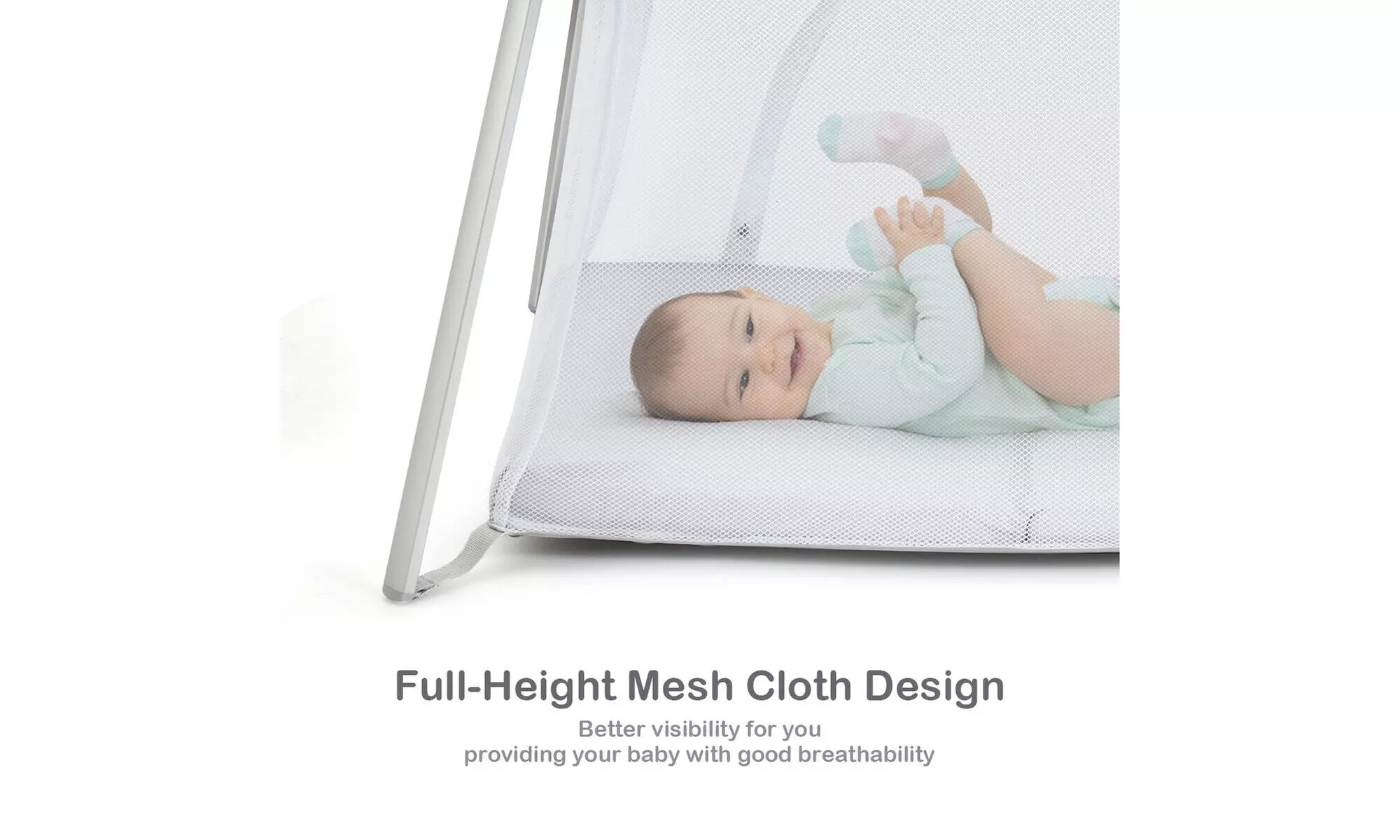 Costway Foldable Baby Playpen Playard Lightweight Crib w/ Carry Bag For Infant