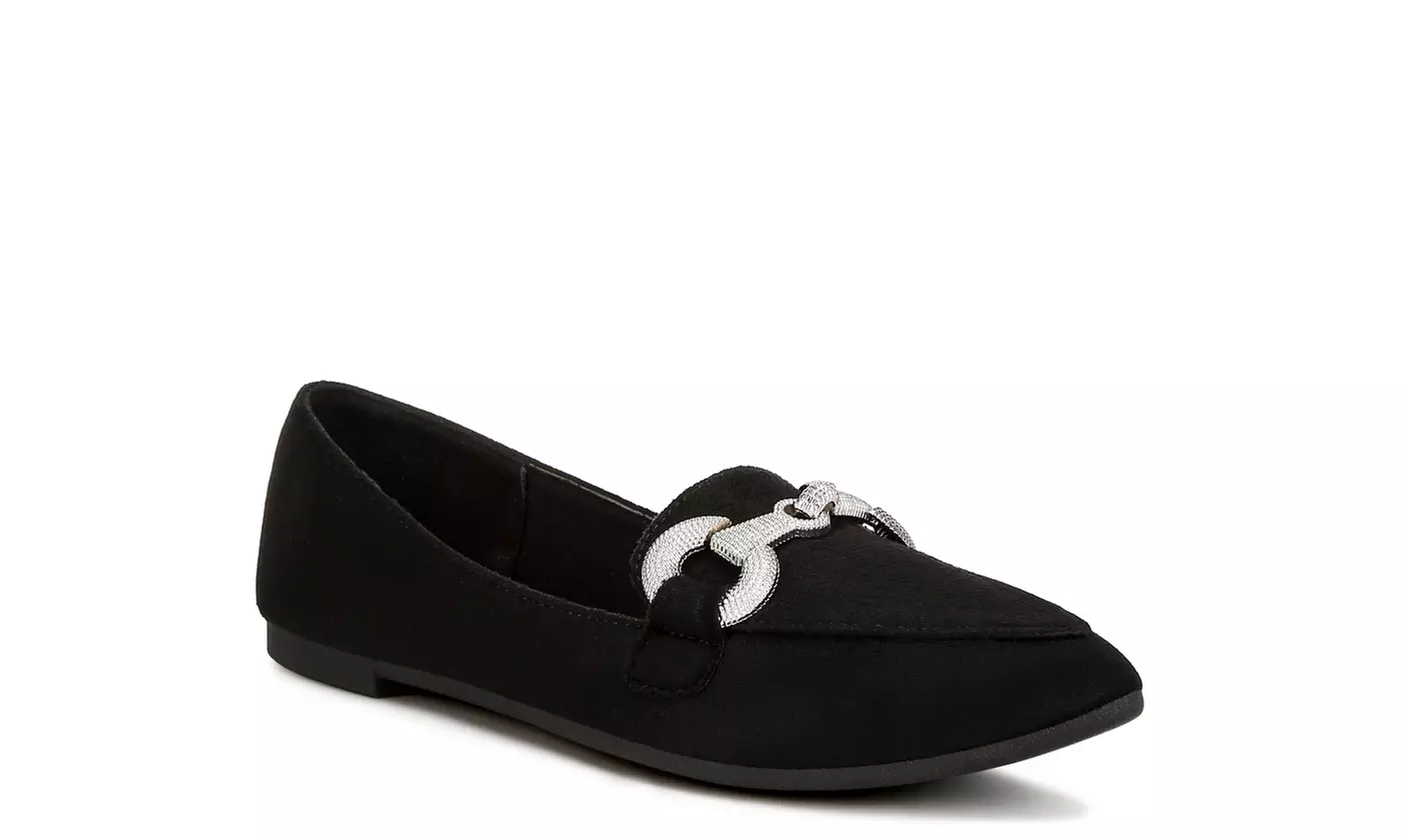 London Rag Fembot Horsebit Detail Flexible Loafers