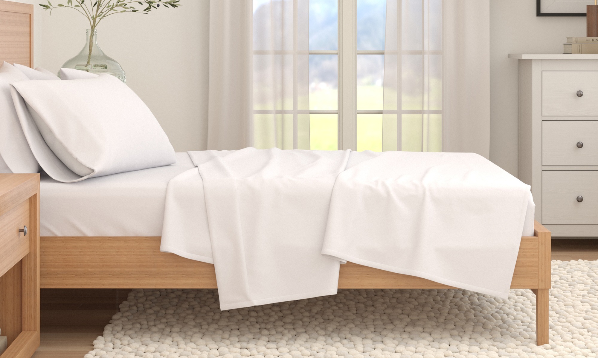 FreshFolds Premium Turkish Cotton Flannel Sheet Set
