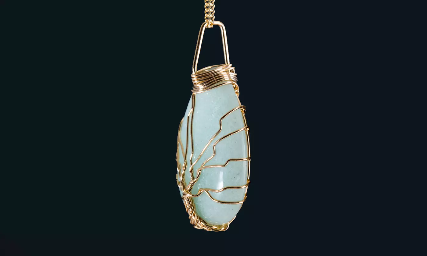 Handcrafted Gemstone Tree of Life Necklace