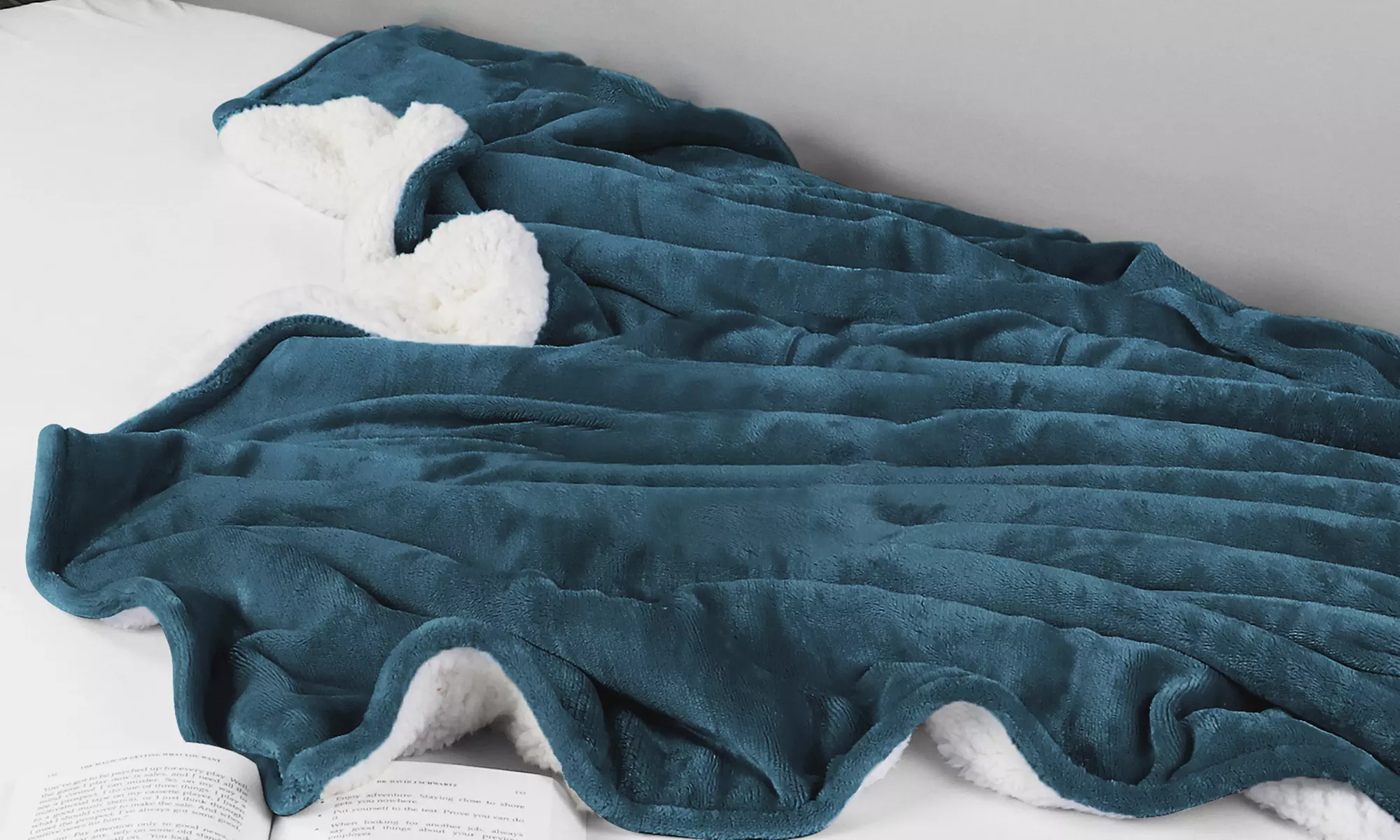Ultra-Soft Velvet Plush Reversible Sherpa Blanket