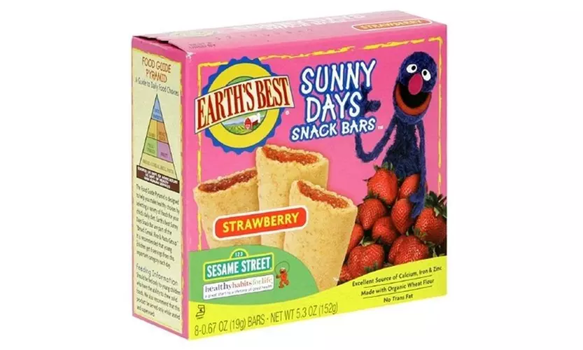 Earths Best 39162 Sesame Street Organic Strawberry Snack Bar - Second Medium