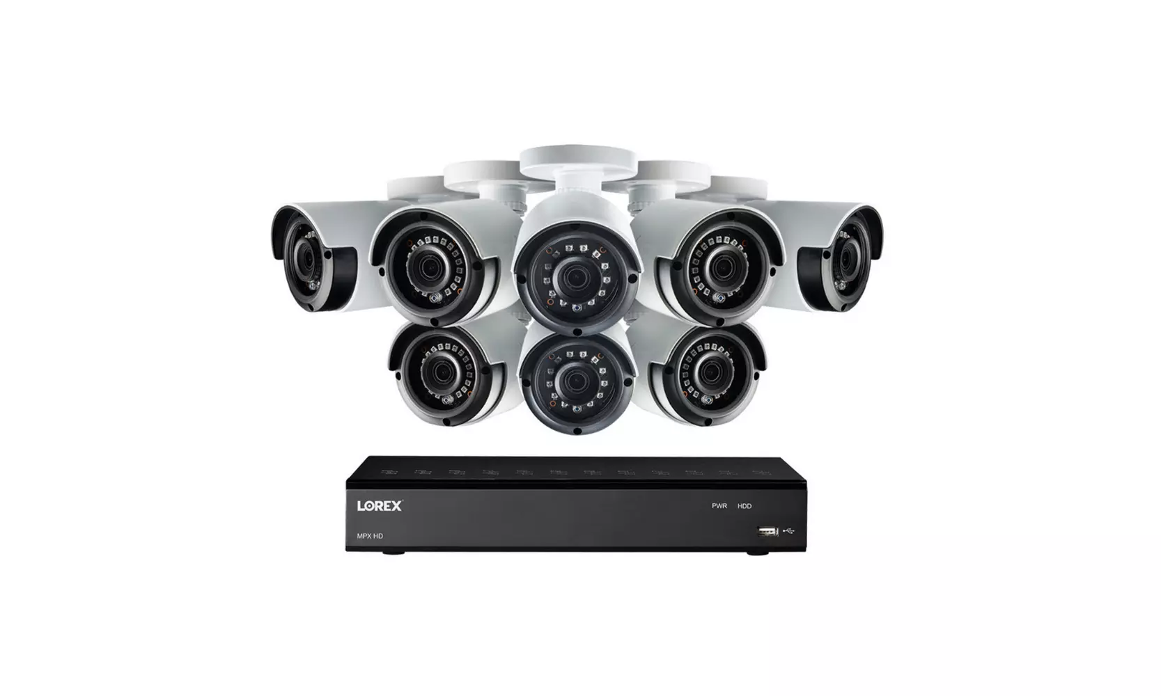 Lorex HD Security Camera System with 8 Cameras and Lorex Cirrus Connectivity - Primary Image