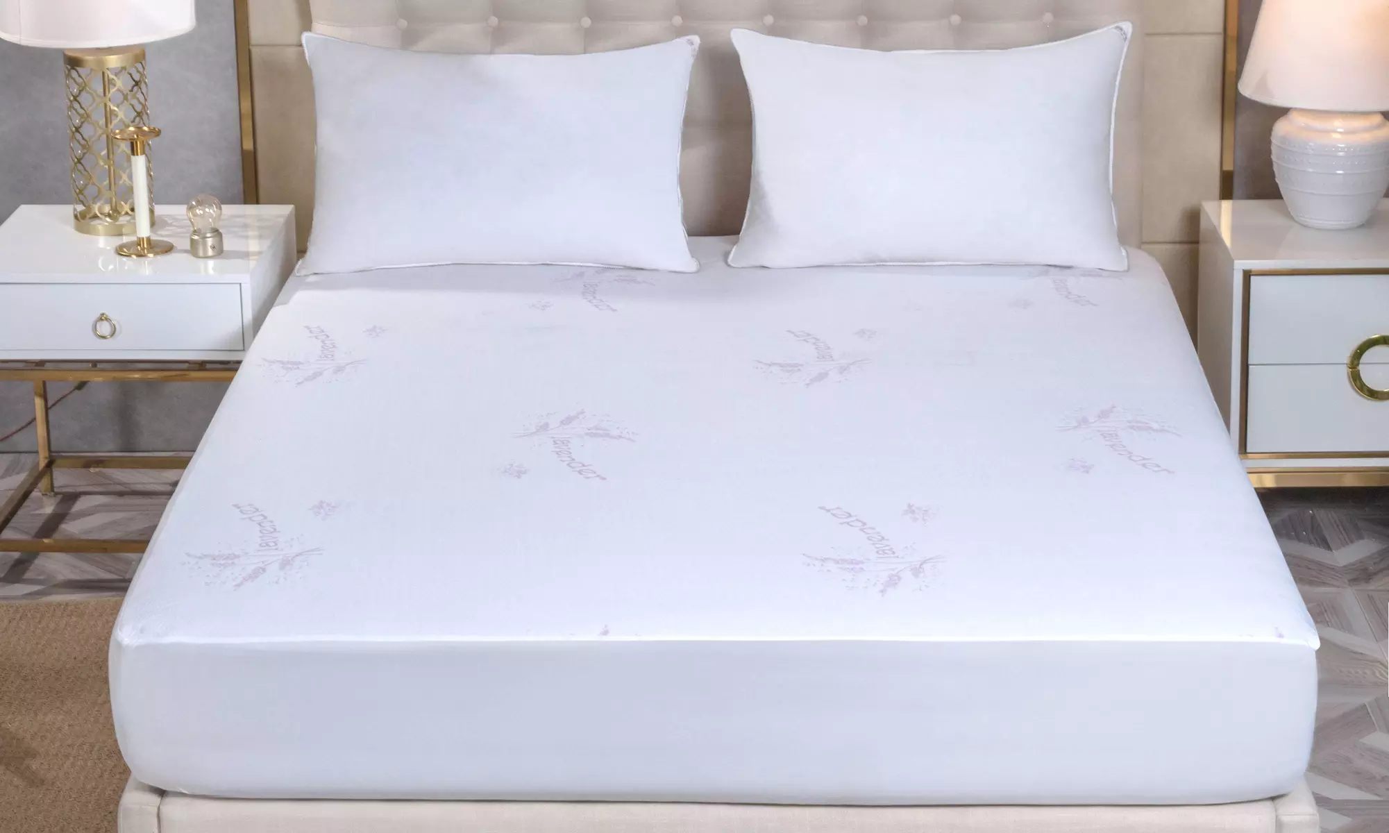 Bibb Home Lavender Infused Scented Mattress Pad - Primary Image