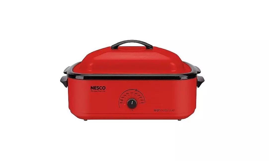 Nesco 4818-12 18-Quart Roaster Oven With Porcelain Cookwell - Red - Second Medium