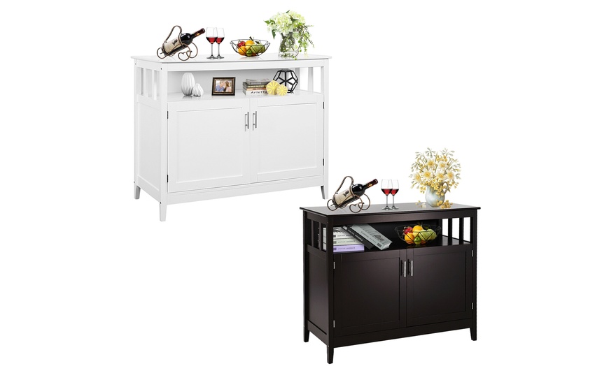 costway modern kitchen storage