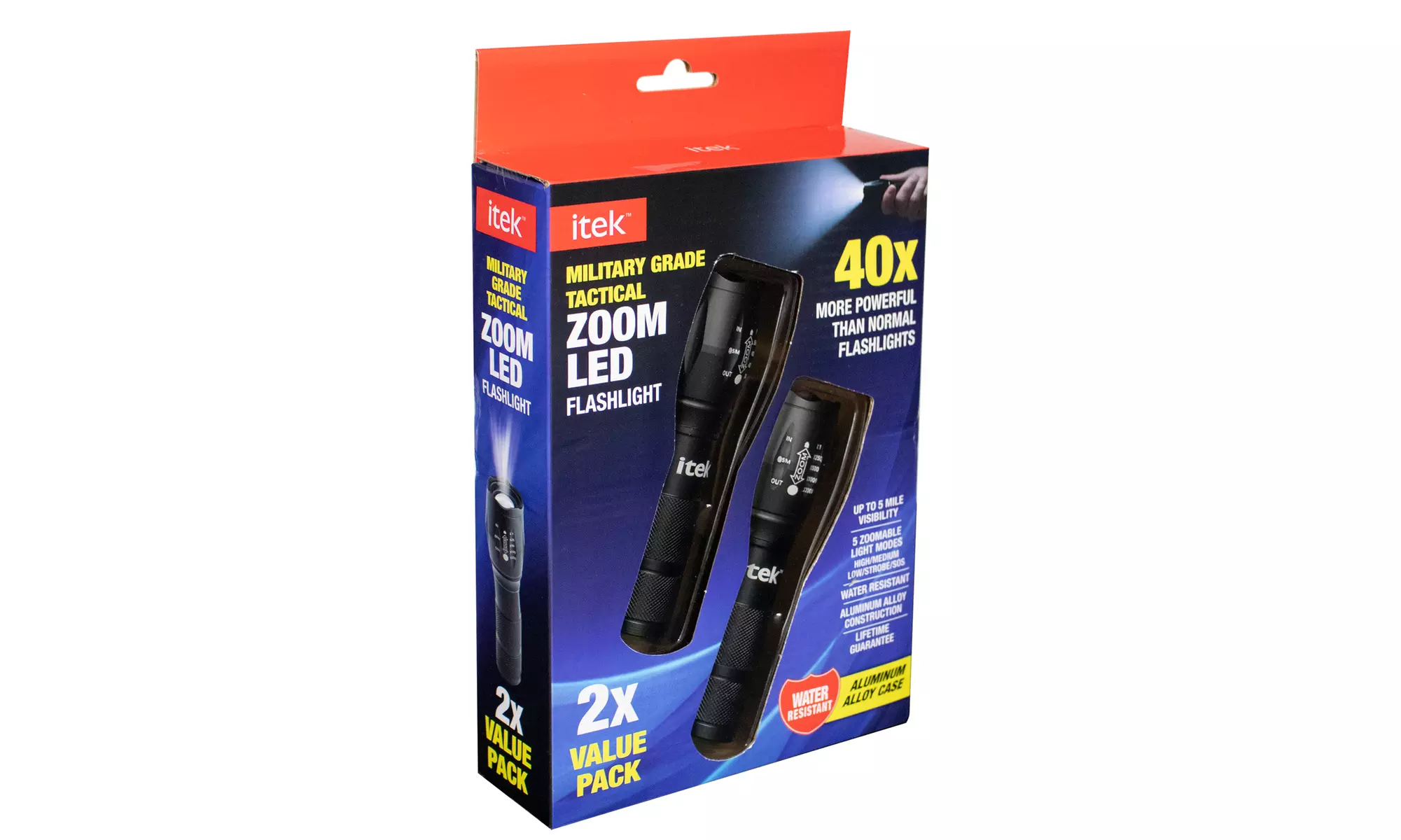 Military Grade Tactical Zoom LED Flashlight - Primary Image