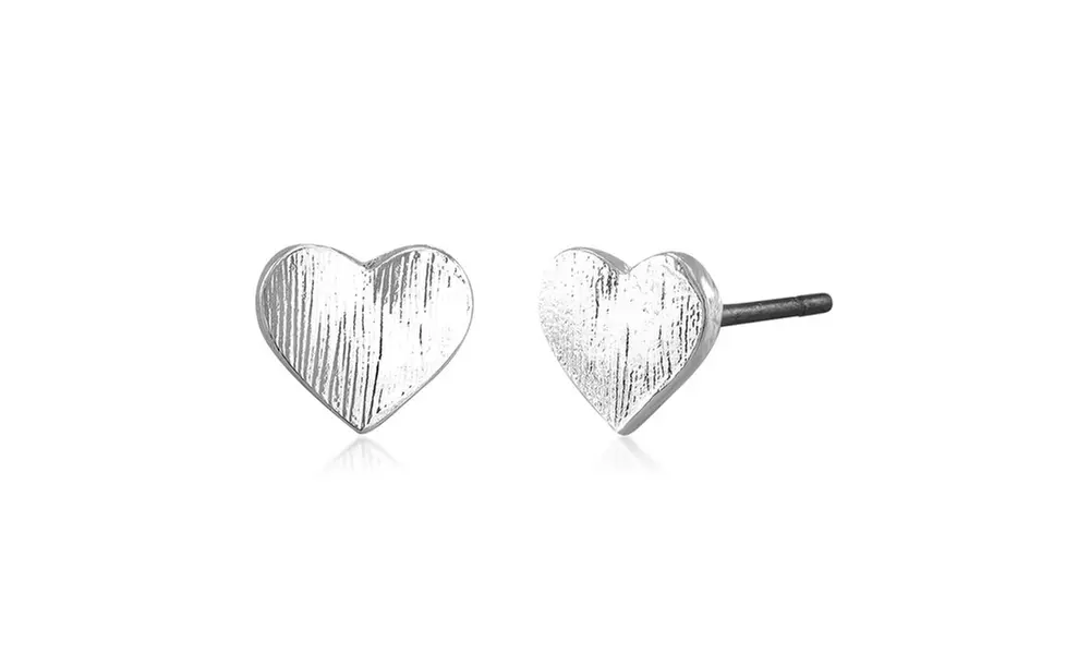 Dotted Heart Stud Earrings - Second Medium