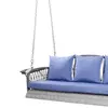 Grey Ratten/Light-blue Cushion