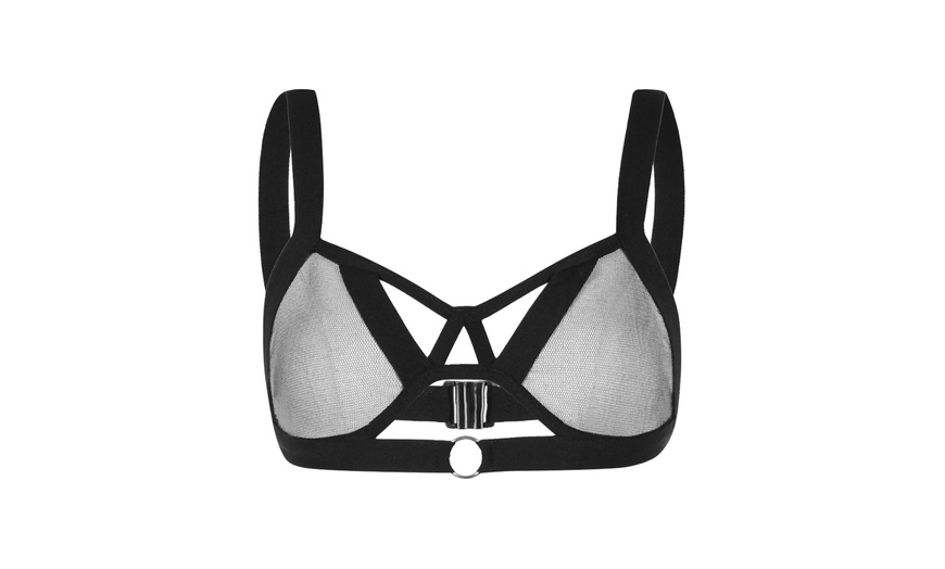 strappy hollow out bra