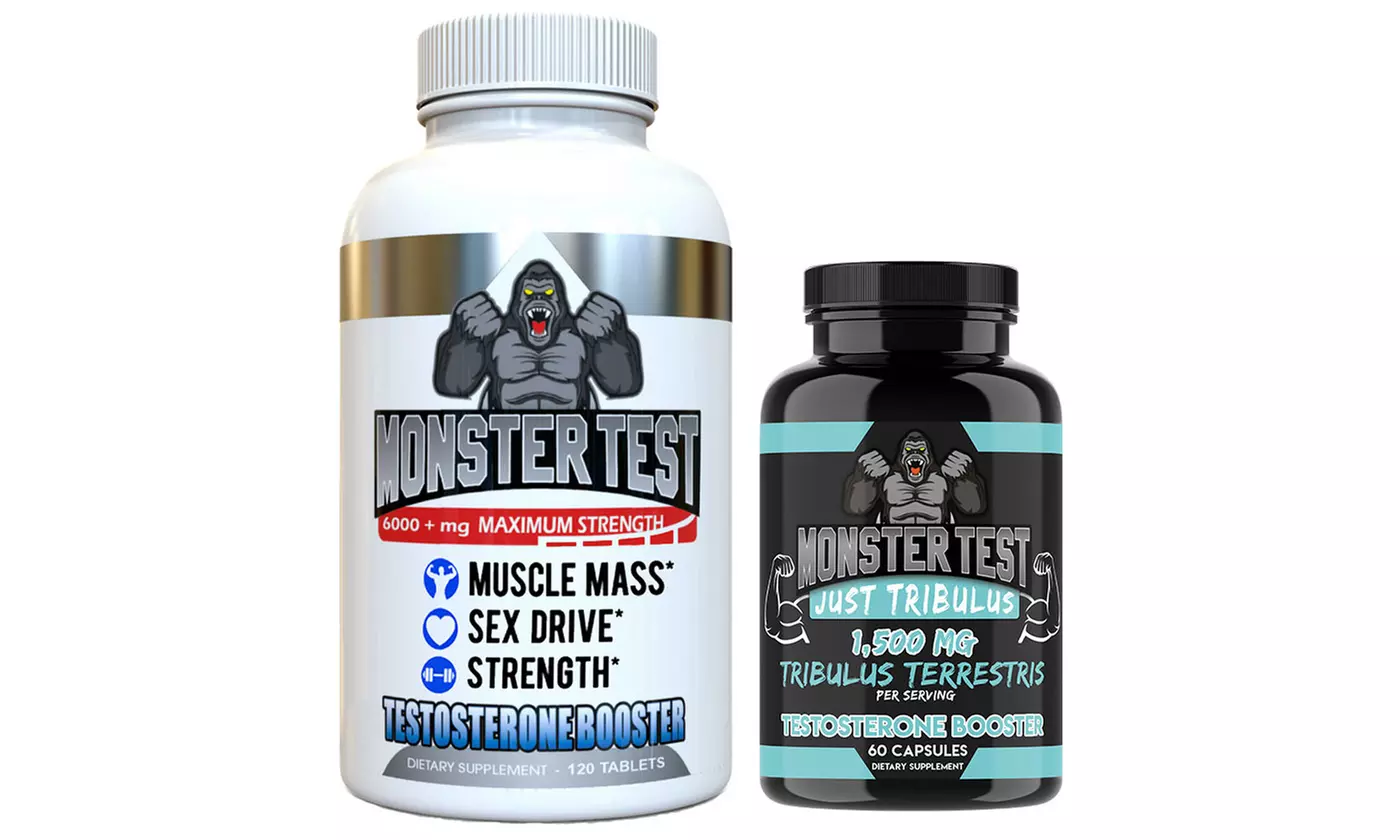 Monster Test 120ct and Monster Test Just Tribulus Testosterone Booster Combo - Primary Image