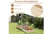 Costway Raised Garden Bed with Trellis 2 Planter Boxes Open-ended Base - Second Medium