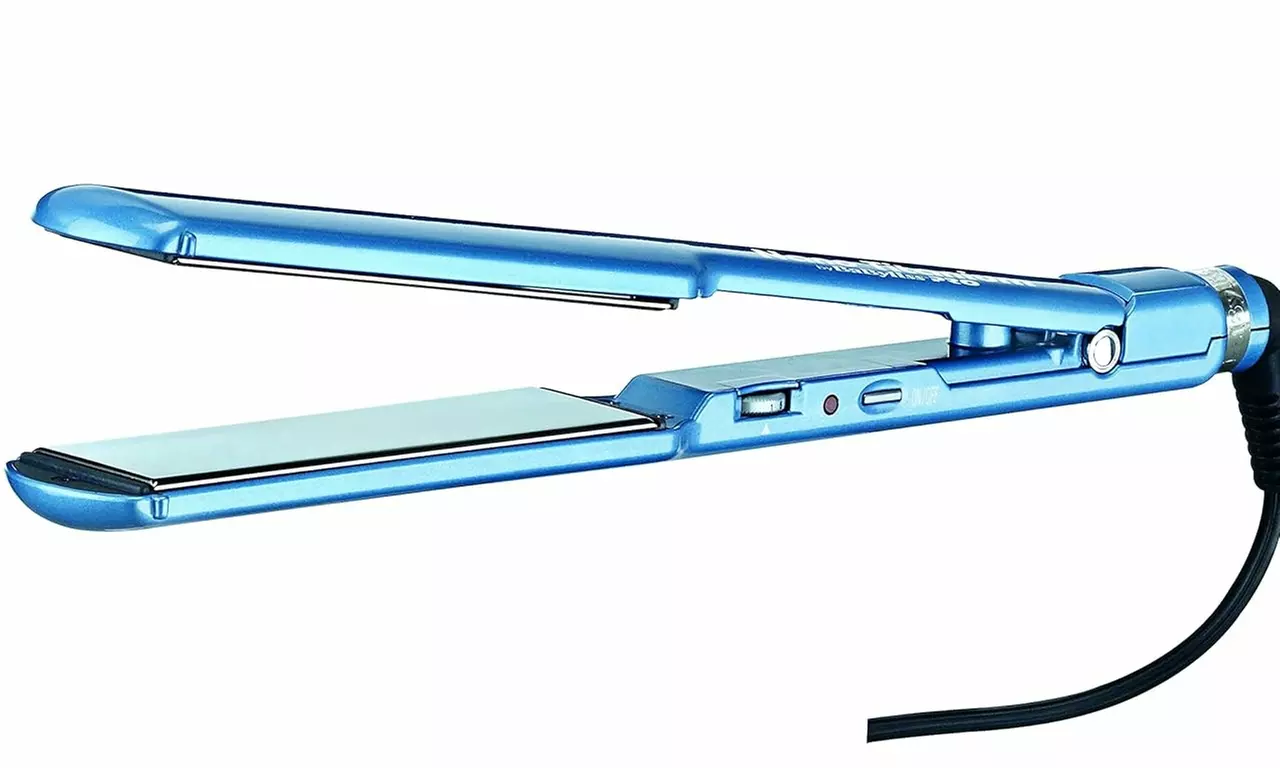 BaBylissPRO 1.5" Nano Titanium Flat Iron & Thermal Paddle Brush - 2 Piece Set