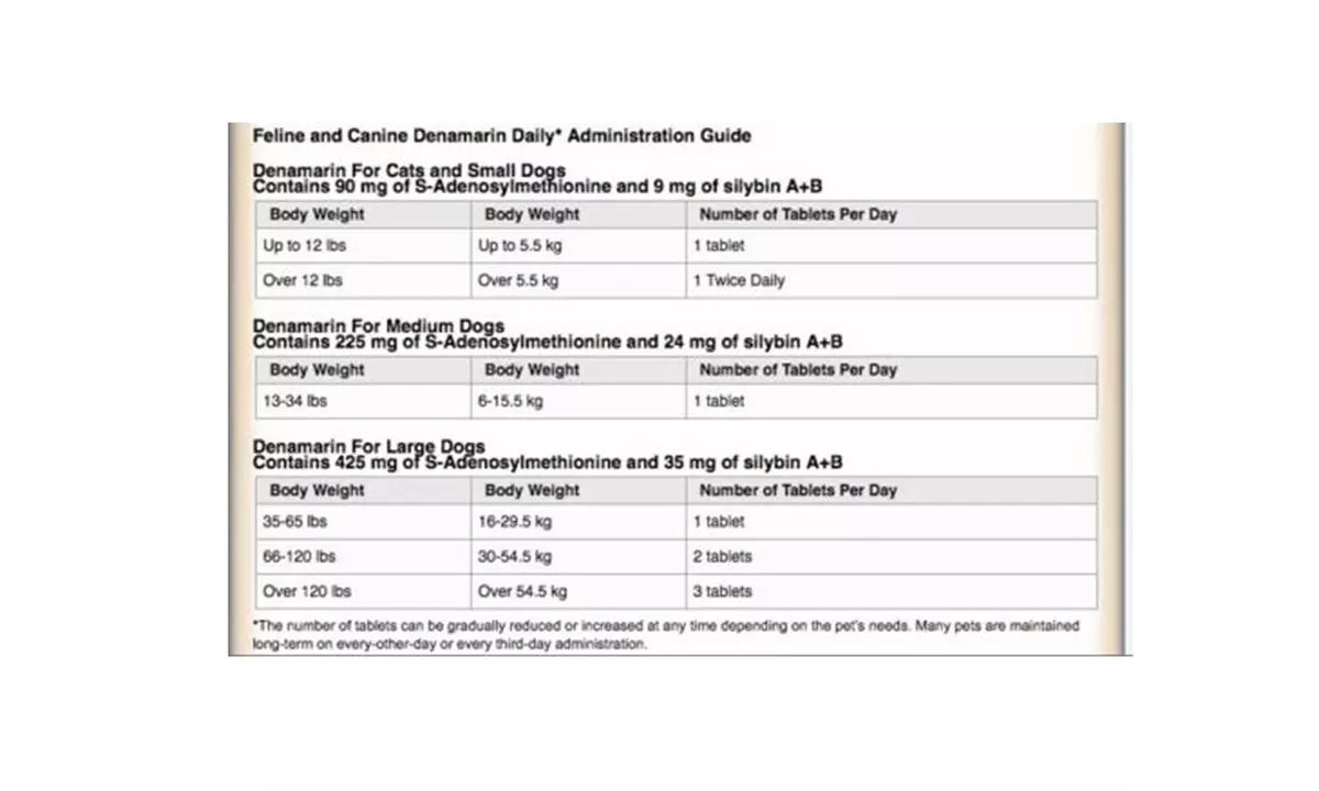 Denamarin for Medium Dogs Tablets Vitamins Supplement - Second Medium