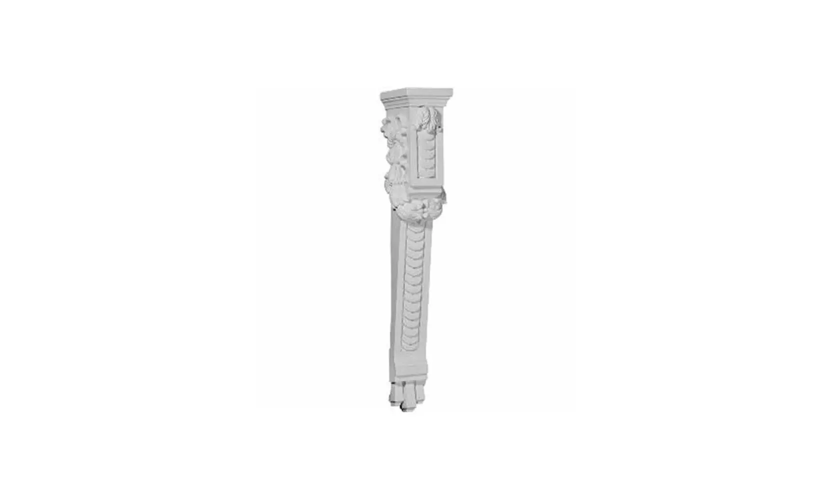 Ekena Millwork COR03X05X27OD 3.88 in. W x 5.25 in. D x 27 in. H Architectural - Primary Image
