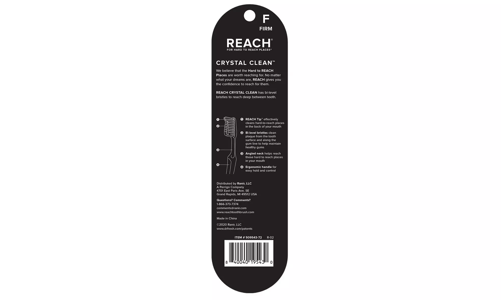 Reach Crystal Clean Firm Adult Toothbrush - Second Medium