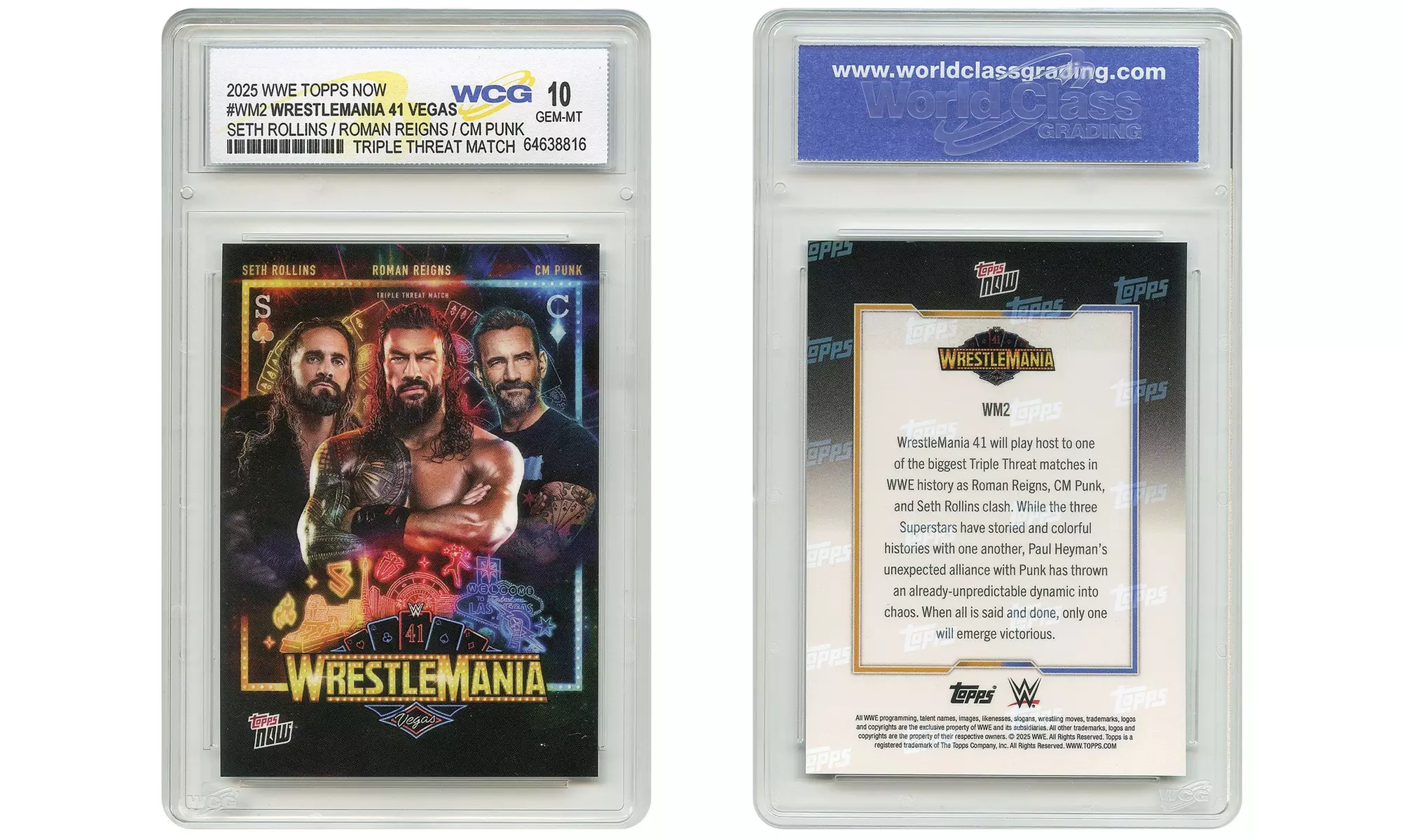 Topps 2025 Now WRESTLEMANIA 41 Las Vegas Collection