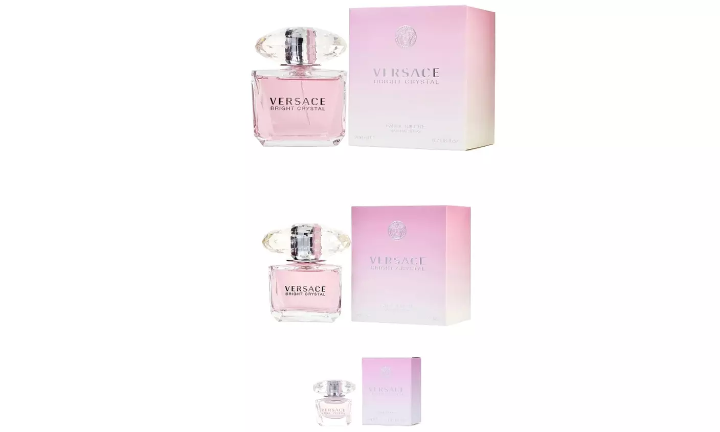 Versace Bright Crystal Eau De Toilette Spray For Women (Multiple Sizes)