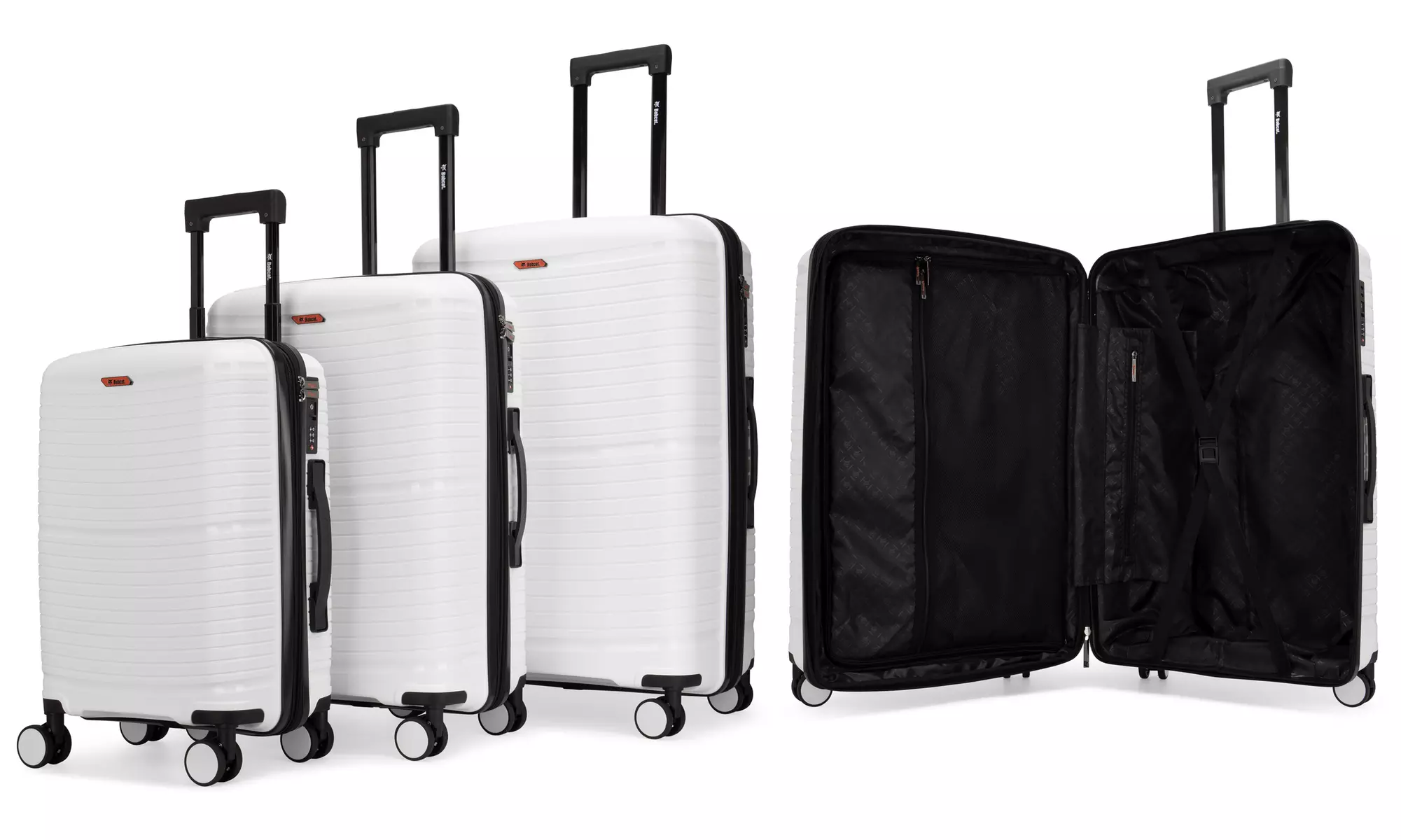 Bobcat Trencher 3-Piece Expandable Hardside Spinner Luggage Set