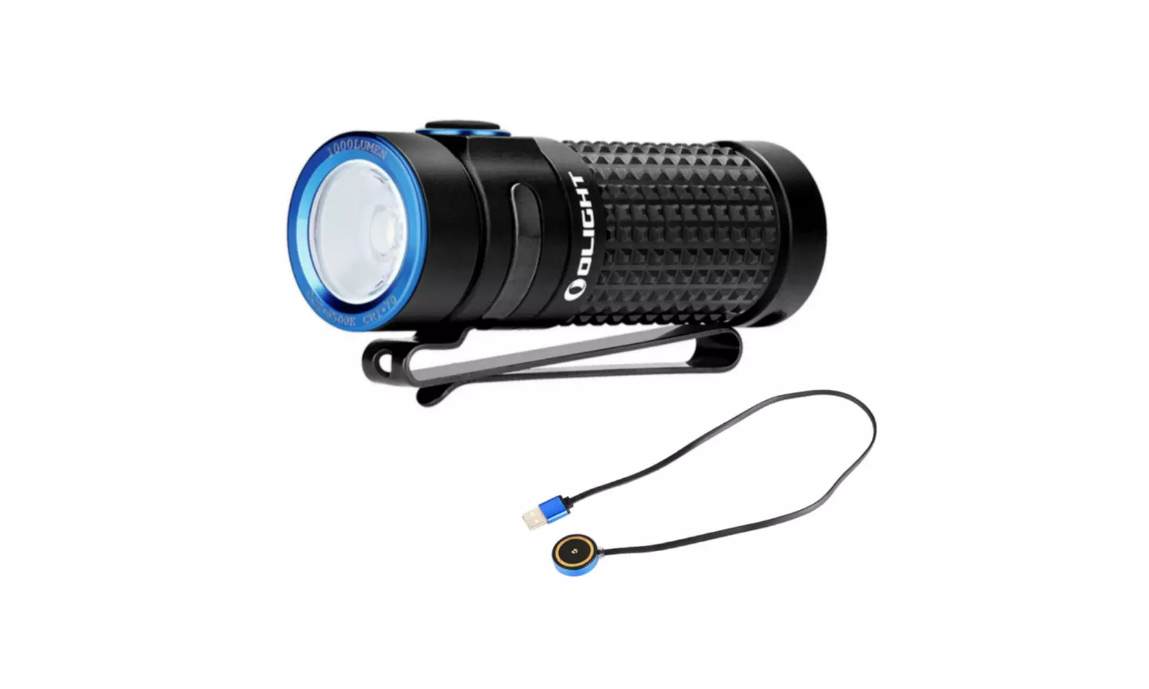 Olight S1R II Baton Rechargeable Flashlight with Charging Cable - Primary Image