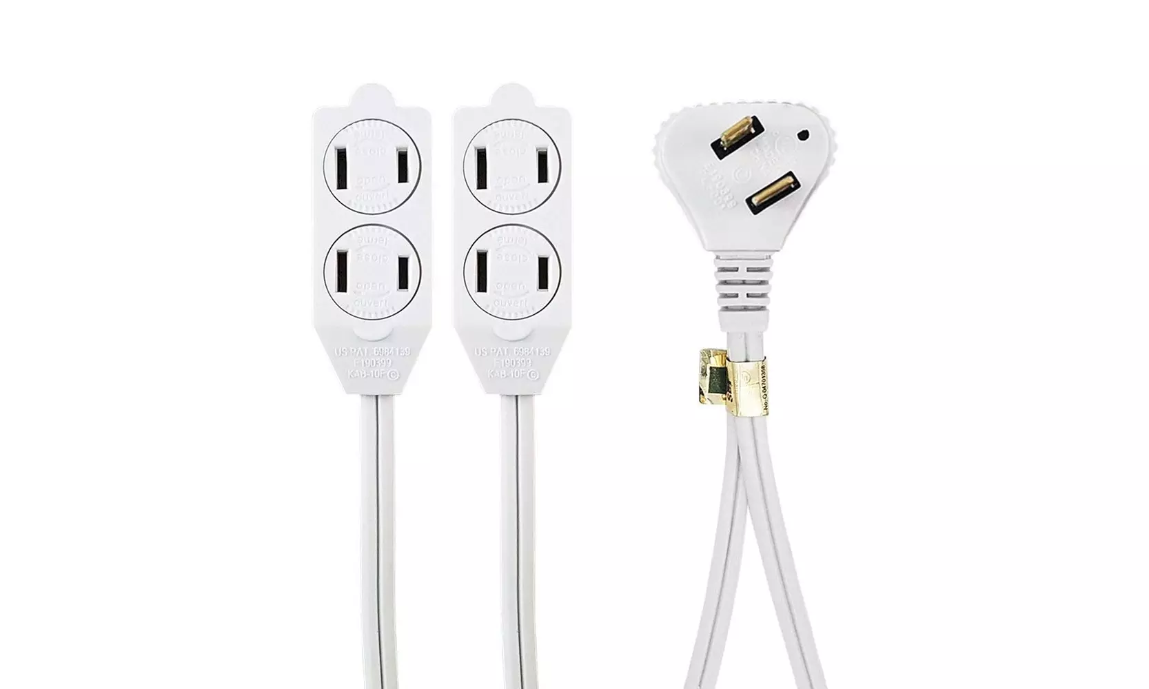 5-Pack Variety Extension Cords and Power Strips Bundle - Second Medium
