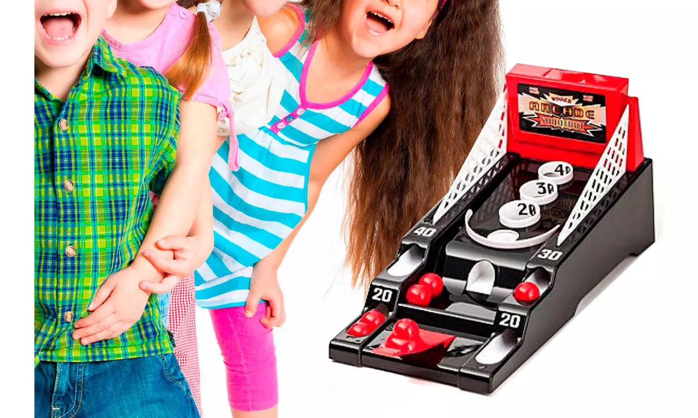 Desktop Arcade Shootout Challenge Mini Game Machine Basketball Bowling Sports - Second Medium